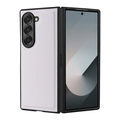 For Samsung Galaxy Z Fold6 5G Case Carbon Fiber Detachable PU Leather Wallet Phone Case