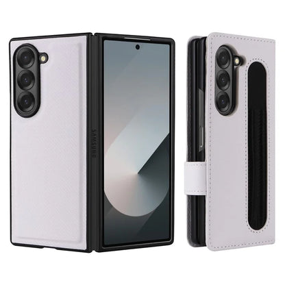 For Samsung Galaxy Z Fold6 5G Case Carbon Fiber Detachable PU Leather Wallet Phone Case