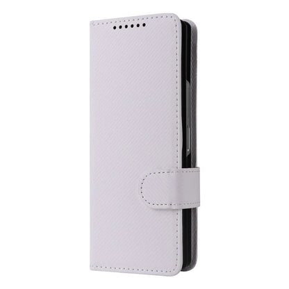 For Samsung Galaxy Z Fold6 5G Case Carbon Fiber Detachable PU Leather Wallet Phone Case