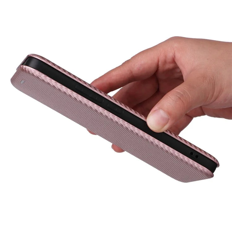 For Xiaomi 14T Case Carbon Fiber Texture Drop-Proof PU Leather Phone Cover