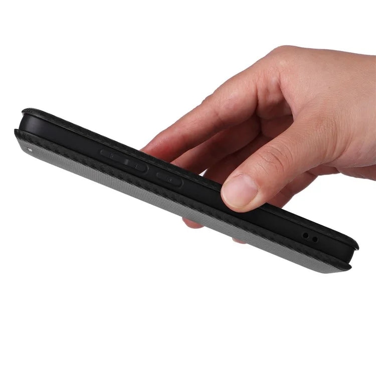 For Xiaomi 14T Case Carbon Fiber Texture Drop-Proof PU Leather Phone Cover