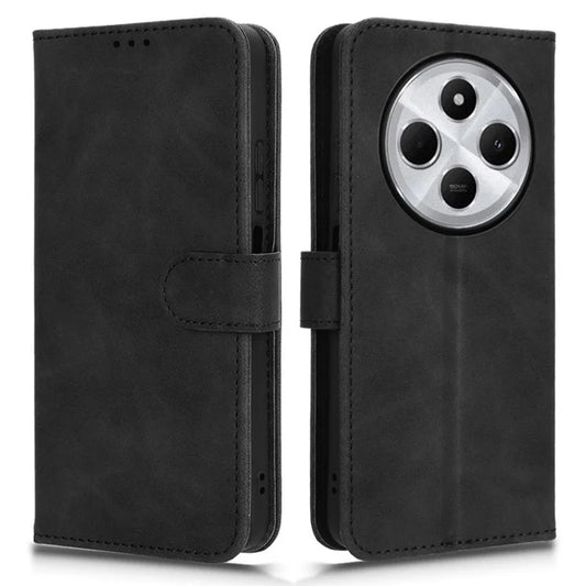For Xiaomi Redmi 14C 4G Leather Case Skin-Feel Anti-Drop Wallet Flip Phone Cover