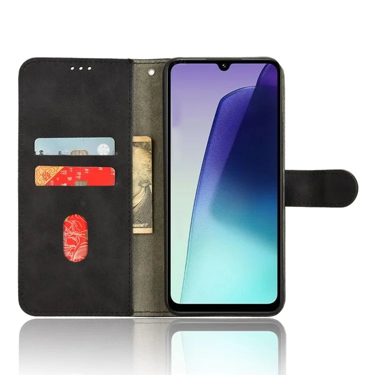 For Xiaomi Redmi 14C 4G Leather Case Skin-Feel Anti-Drop Wallet Flip Phone Cover