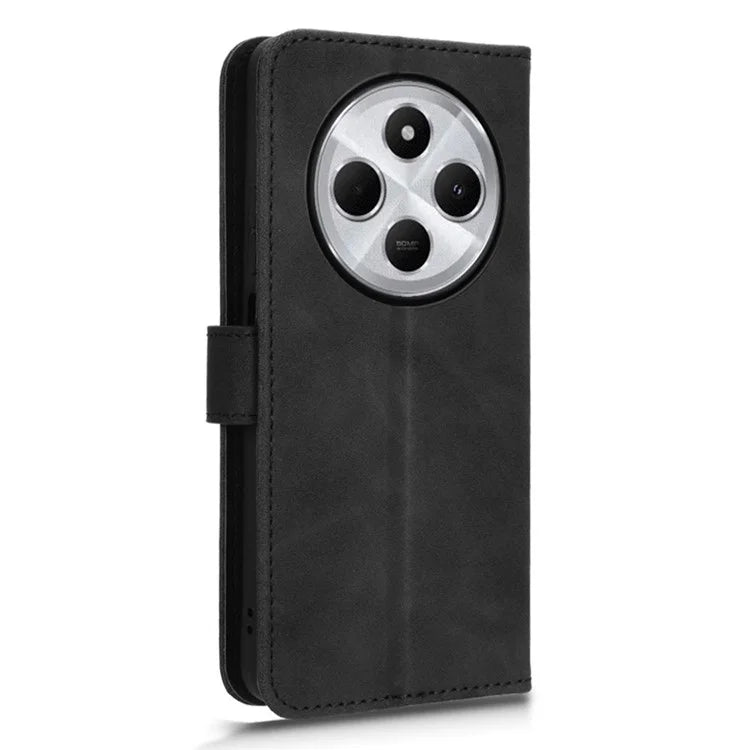 For Xiaomi Redmi 14C 4G Leather Case Skin-Feel Anti-Drop Wallet Flip Phone Cover