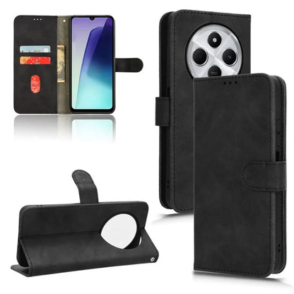 For Xiaomi Redmi 14C 4G Leather Case Skin-Feel Anti-Drop Wallet Flip Phone Cover
