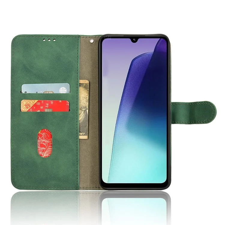 For Xiaomi Redmi 14C 4G Leather Case Skin-Feel Anti-Drop Wallet Flip Phone Cover