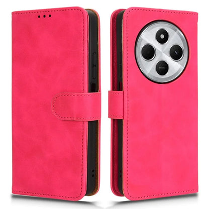 For Xiaomi Redmi 14C 4G Leather Case Skin-Feel Anti-Drop Wallet Flip Phone Cover