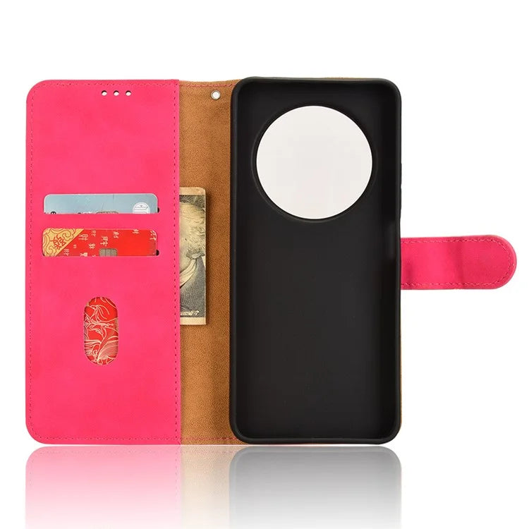 For Xiaomi Redmi 14C 4G Leather Case Skin-Feel Anti-Drop Wallet Flip Phone Cover