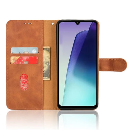 For Xiaomi Redmi 14C 4G Leather Case Skin-Feel Anti-Drop Wallet Flip Phone Cover