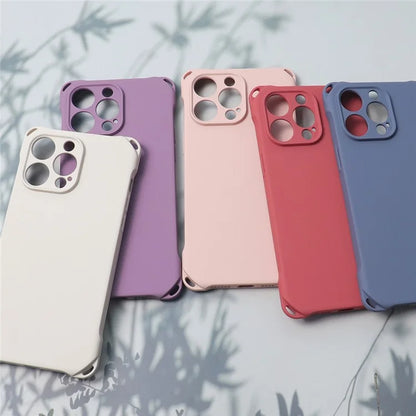 For iPhone 16 Pro Case Four Corners Fall Protection TPU Back Cover