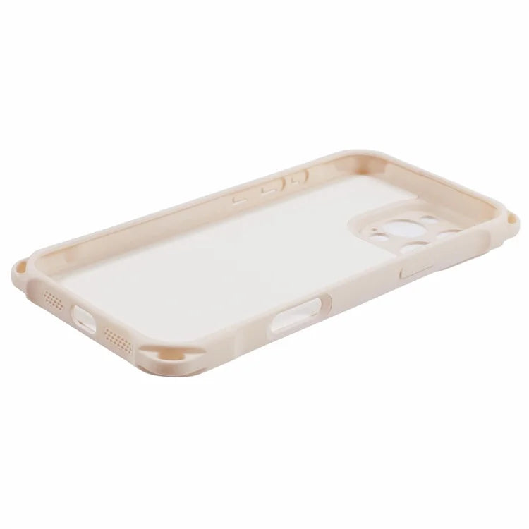 For iPhone 16 Pro Case Four Corners Fall Protection TPU Back Cover