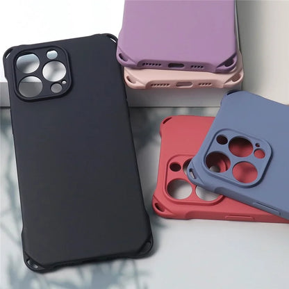 For iPhone 16 Pro Case Four Corners Fall Protection TPU Back Cover