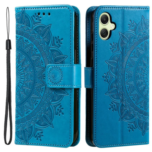 For Samsung Galaxy A06 Case Imprinted Totem PU Leather Wallet Stand Phone Cover