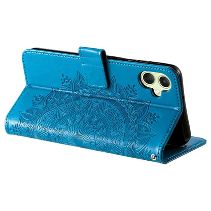 For Samsung Galaxy A06 Case Imprinted Totem PU Leather Wallet Stand Phone Cover