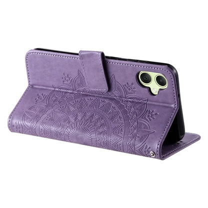 For Samsung Galaxy A06 Case Imprinted Totem PU Leather Wallet Stand Phone Cover