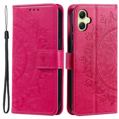 For Samsung Galaxy A06 Case Imprinted Totem PU Leather Wallet Stand Phone Cover