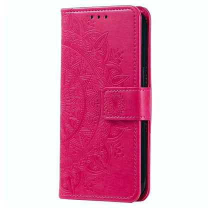 For Samsung Galaxy A06 Case Imprinted Totem PU Leather Wallet Stand Phone Cover