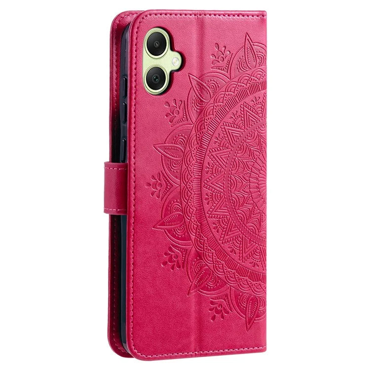 For Samsung Galaxy A06 Case Imprinted Totem PU Leather Wallet Stand Phone Cover