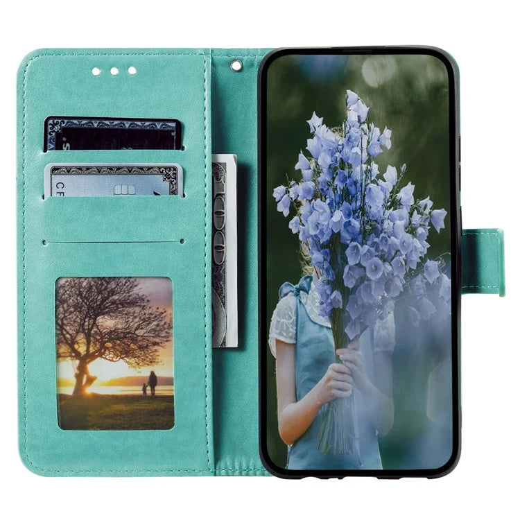 For Samsung Galaxy A06 Case Imprinted Totem PU Leather Wallet Stand Phone Cover