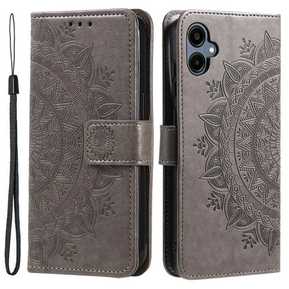 For Samsung Galaxy A06 Case Imprinted Totem PU Leather Wallet Stand Phone Cover