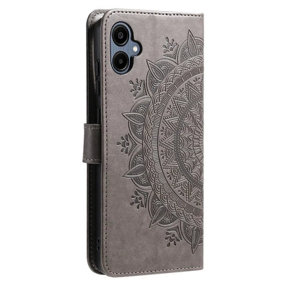 For Samsung Galaxy A06 Case Imprinted Totem PU Leather Wallet Stand Phone Cover