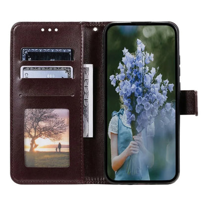 For Samsung Galaxy A06 Case Imprinted Totem PU Leather Wallet Stand Phone Cover