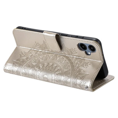 For Samsung Galaxy A06 Case Imprinted Totem PU Leather Wallet Stand Phone Cover