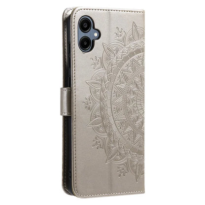 For Samsung Galaxy A06 Case Imprinted Totem PU Leather Wallet Stand Phone Cover