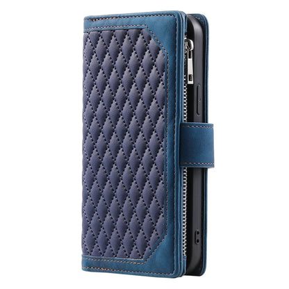 Style 005 For Samsung Galaxy A06 Wallet Case Rhombus Stitching Line PU Leather Phone Cover