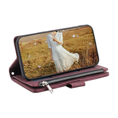 Style 005 For Samsung Galaxy A06 Wallet Case Rhombus Stitching Line PU Leather Phone Cover