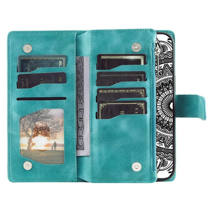 Style 006 For Samsung Galaxy A06 Wallet Case PU Leather Phone Cover Mandala Flower Pattern