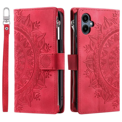 Style 006 For Samsung Galaxy A06 Wallet Case PU Leather Phone Cover Mandala Flower Pattern