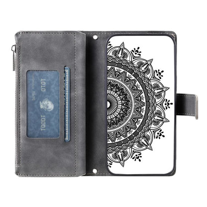 Style 006 For Samsung Galaxy A06 Wallet Case PU Leather Phone Cover Mandala Flower Pattern
