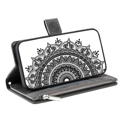 Style 006 For Samsung Galaxy A06 Wallet Case PU Leather Phone Cover Mandala Flower Pattern