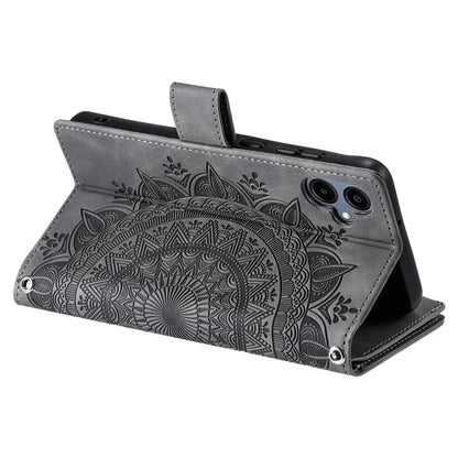 Style 006 For Samsung Galaxy A06 Wallet Case PU Leather Phone Cover Mandala Flower Pattern