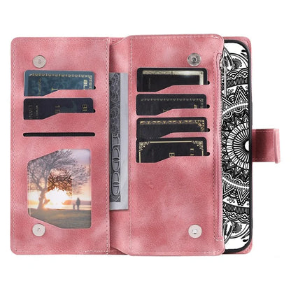 Style 006 For Samsung Galaxy A06 Wallet Case PU Leather Phone Cover Mandala Flower Pattern