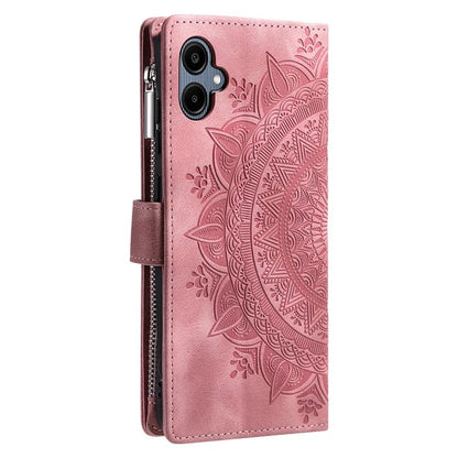 Style 006 For Samsung Galaxy A06 Wallet Case PU Leather Phone Cover Mandala Flower Pattern