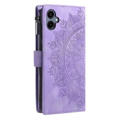 Style 006 For Samsung Galaxy A06 Wallet Case PU Leather Phone Cover Mandala Flower Pattern