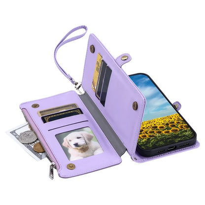 015 Style For Xiaomi Redmi 14C 4G Case TPU+PU Leather Wallet Phone Cover with Straps