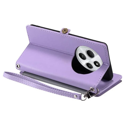015 Style For Xiaomi Redmi 14C 4G Case TPU+PU Leather Wallet Phone Cover with Straps