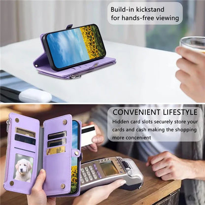 015 Style For Xiaomi Redmi 14C 4G Case TPU+PU Leather Wallet Phone Cover with Straps