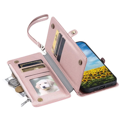 015 Style For Xiaomi Redmi 14C 4G Case TPU+PU Leather Wallet Phone Cover with Straps