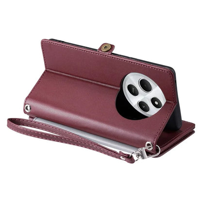 015 Style For Xiaomi Redmi 14C 4G Case TPU+PU Leather Wallet Phone Cover with Straps