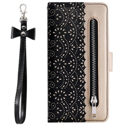 For iPhone 16 Plus Wallet Case PU Leather Zipper Pocket Phone Cover