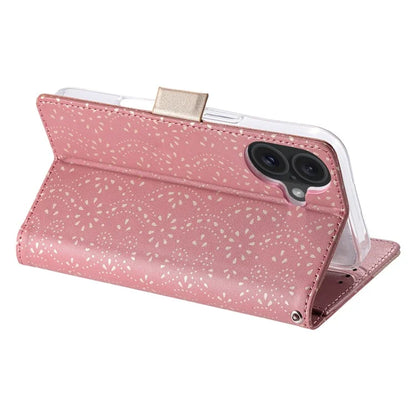 For iPhone 16 Plus Wallet Case PU Leather Zipper Pocket Phone Cover