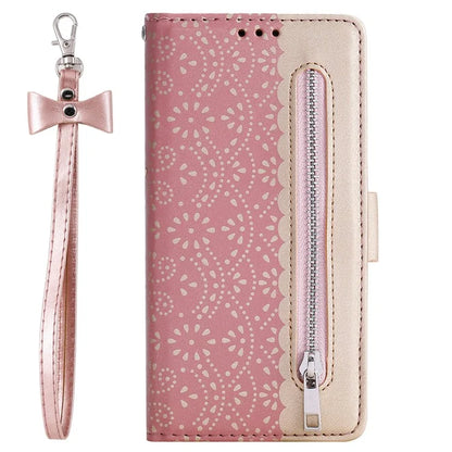 For iPhone 16 Plus Wallet Case PU Leather Zipper Pocket Phone Cover