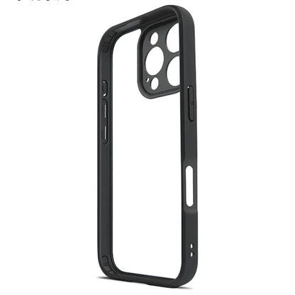 For iPhone 16 Pro Case Shockproof PC+TPU Clear Back Phone Cover