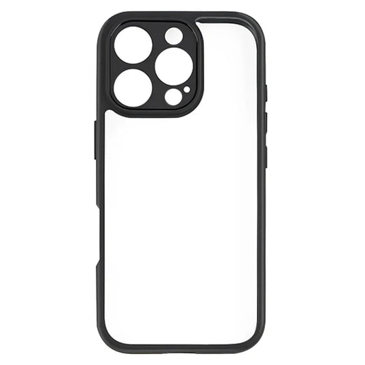 For iPhone 16 Pro Max Case Shockproof PC+TPU Clear Back Phone Cover