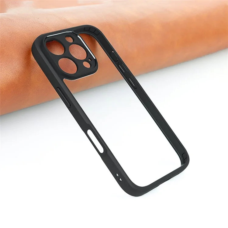 For iPhone 16 Pro Max Case Shockproof PC+TPU Clear Back Phone Cover