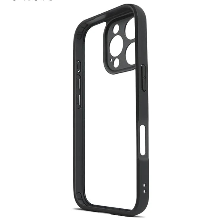 For iPhone 16 Pro Max Case Shockproof PC+TPU Clear Back Phone Cover